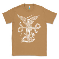 Toasted Coconut st michael archangel catholic angel defend us Classic Tee - ArtChic