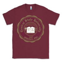 Burgundy College of  central state Wilberfroce 1887 Classic Tee - ArtChic
