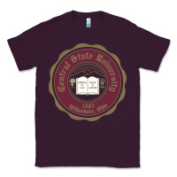 Plum College of  central state Wilberfroce 1887 Classic Tee - ArtChic