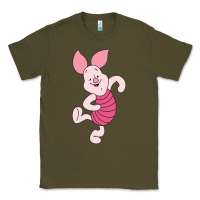 Army Green piglet Classic Tee - ArtChic