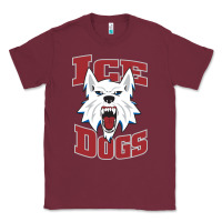 Burgundy Fairbanks Ice Dogs Classic Tee - ArtChic