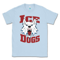 Dusty Blue Fairbanks Ice Dogs Classic Tee - ArtChic