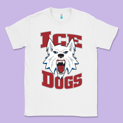 Fairbanks Ice Dogs Classic Tee Designed By Artchic