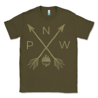 Army Green pacific northwest mountain  cool pnw pacific northwest t shirt Classic Tee - ArtChic