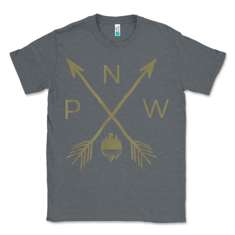 Pacific Northwest Mountain  Cool Pnw Pacific Northwest T Shirt Classic Tee by ArtChic | Teevron