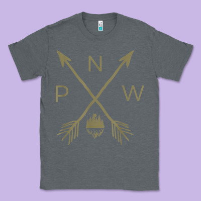 Pacific Northwest Mountain  Cool Pnw Pacific Northwest T Shirt Classic Tee Designed By Artchic