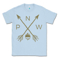 Dusty Blue pacific northwest mountain  cool pnw pacific northwest t shirt Classic Tee - ArtChic