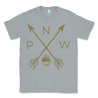 Heather Grey pacific northwest mountain  cool pnw pacific northwest t shirt Classic Tee - ArtChic