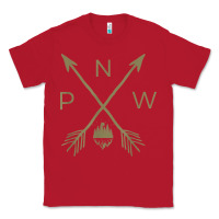 Red pacific northwest mountain  cool pnw pacific northwest t shirt Classic Tee - ArtChic