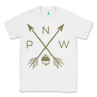 White pacific northwest mountain  cool pnw pacific northwest t shirt Classic Tee - ArtChic