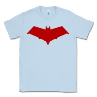 Dusty Blue red hood Classic Tee - ArtChic