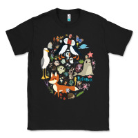 Black Puffin Rock gift for fans puffin rock characters Classic Tee - ArtChic