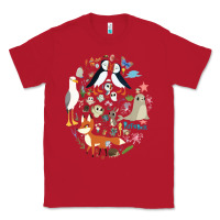 Red Puffin Rock gift for fans puffin rock characters Classic Tee - ArtChic