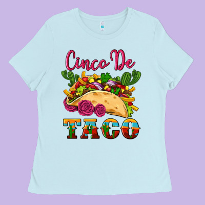 Cinco De Taco Ladies Tee Designed By Artiststas