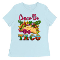 Baby Blue cinco de taco Ladies Tee - Artiststas