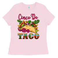 Bubblegum Pink cinco de taco Ladies Tee - Artiststas