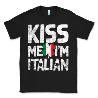 Black Kiss Me I'm Italian Classic Tee - ArtChic