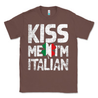 Chestnut Kiss Me I'm Italian Classic Tee - ArtChic