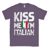 Lavender Kiss Me I'm Italian Classic Tee - ArtChic