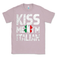 Lilac Kiss Me I'm Italian Classic Tee - ArtChic