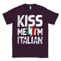 Plum Kiss Me I'm Italian Classic Tee - ArtChic