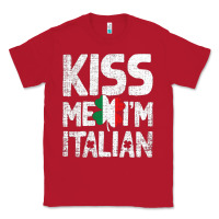 Red Kiss Me I'm Italian Classic Tee - ArtChic