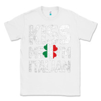 White Kiss Me I'm Italian Classic Tee - ArtChic