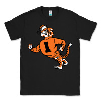Black Vintage Walking Angry Tiger Idaho State Classic Tee - ArtChic