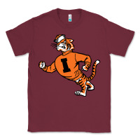 Burgundy Vintage Walking Angry Tiger Idaho State Classic Tee - ArtChic