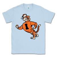 Dusty Blue Vintage Walking Angry Tiger Idaho State Classic Tee - ArtChic