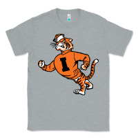 Heather Grey Vintage Walking Angry Tiger Idaho State Classic Tee - ArtChic