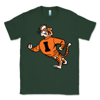Sports Green Vintage Walking Angry Tiger Idaho State Classic Tee - ArtChic