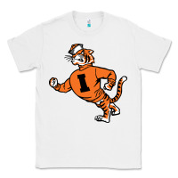 White Vintage Walking Angry Tiger Idaho State Classic Tee - ArtChic