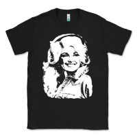 Black dolly parton distressed photo Classic Tee - ArtChic