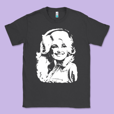 Dolly Parton Distressed Photo Classic Tee Designed By Artchic