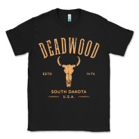 Black deadwood south dakota usa vintage distressed style design long sleeve Classic Tee - StudioElite