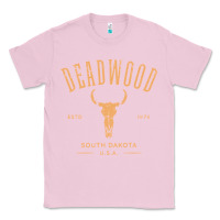 Bubblegum Pink deadwood south dakota usa vintage distressed style design long sleeve Classic Tee - StudioElite