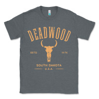 Charcoal Heather deadwood south dakota usa vintage distressed style design long sleeve Classic Tee - StudioElite
