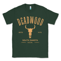 Sports Green deadwood south dakota usa vintage distressed style design long sleeve Classic Tee - StudioElite