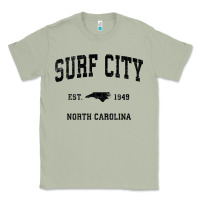 Matcha Surf City North Carolina Nc Vintage Sports Design Black Prin Classic Tee - StudioElite