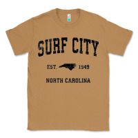 Toasted Coconut Surf City North Carolina Nc Vintage Sports Design Black Prin Classic Tee - StudioElite