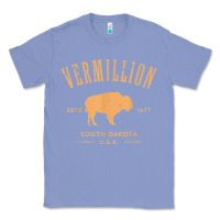 Colony Blue vermillion south dakota bison distressed design t shirt Classic Tee - StudioElite