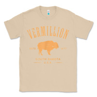 Mushroom vermillion south dakota bison distressed design t shirt Classic Tee - StudioElite