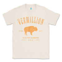 Natural vermillion south dakota bison distressed design t shirt Classic Tee - StudioElite