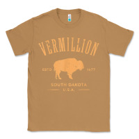 Toasted Coconut vermillion south dakota bison distressed design t shirt Classic Tee - StudioElite