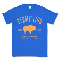 True Royal vermillion south dakota bison distressed design t shirt Classic Tee - StudioElite