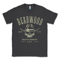 Smoke deadwood south dakota usa distressed skull design souvenir premium t s Classic Tee - StudioElite