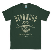 Sports Green deadwood south dakota usa distressed skull design souvenir premium t s Classic Tee - StudioElite