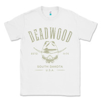 White deadwood south dakota usa distressed skull design souvenir premium t s Classic Tee - StudioElite