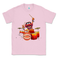 Bubblegum Pink The muppets animal drummer Classic Tee - StudioElite